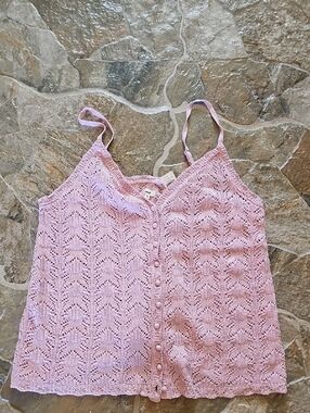 NWT Crochet Cami Top